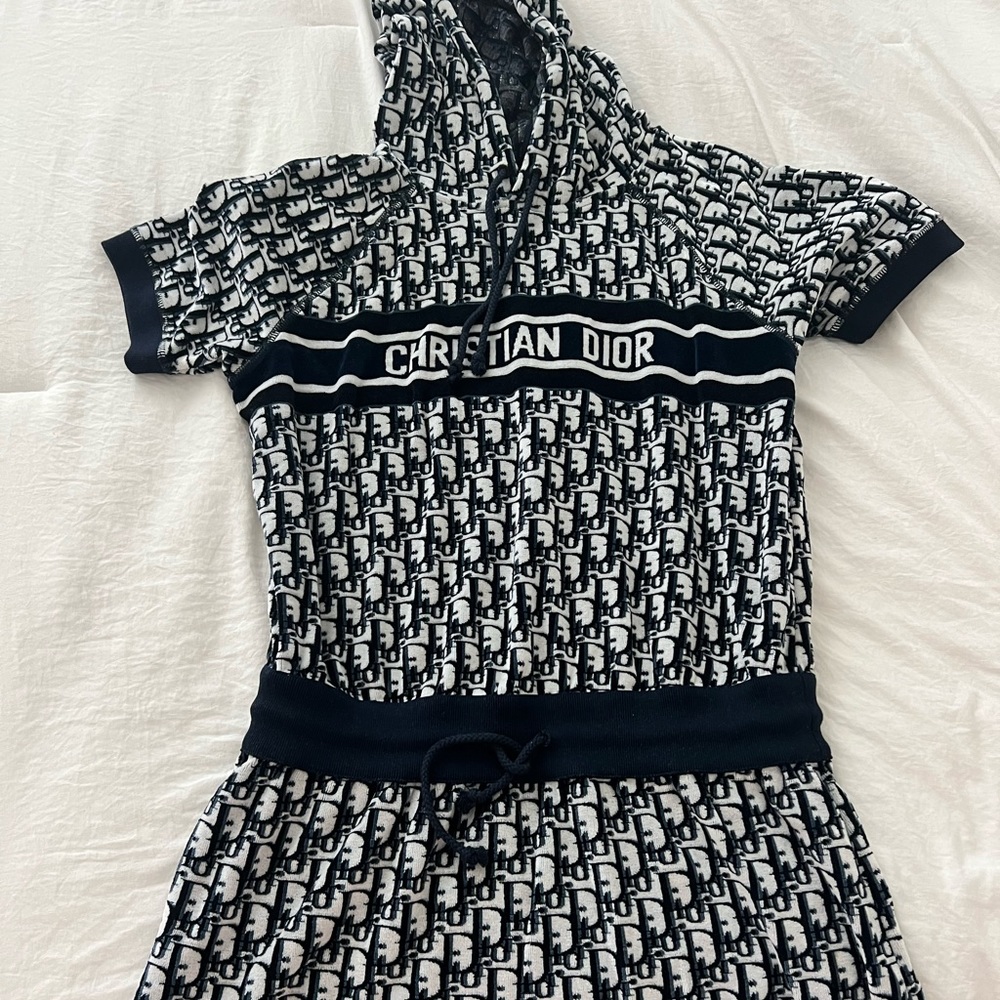 CHRISTIAN DIOR HOODED DRESS